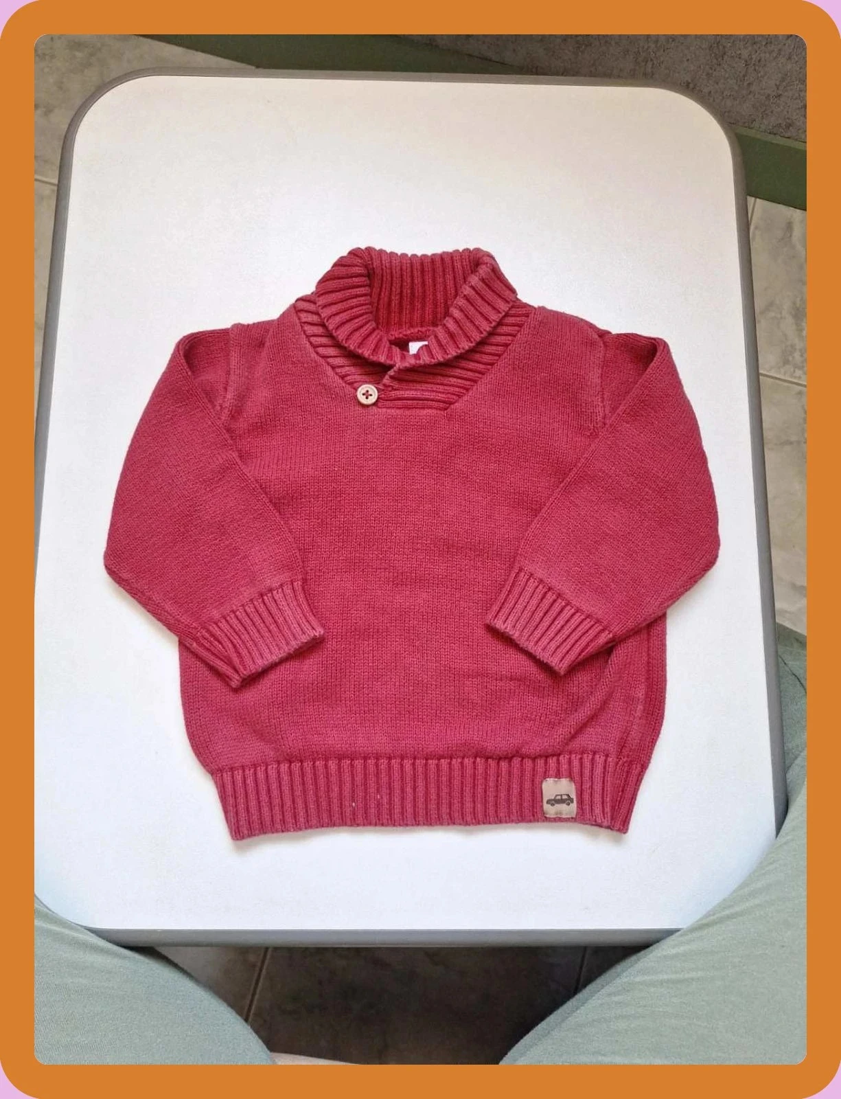 Pull avec col mots d'enfant 18 mois